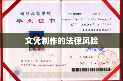 双河文凭制作的法律风险