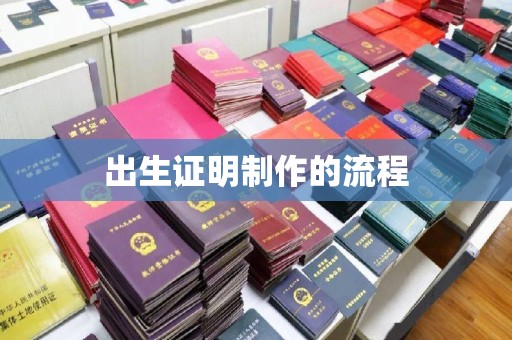 双河出生证明制作的流程