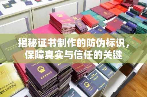 双河揭秘证书制作的防伪标识，保障真实与信任的关键