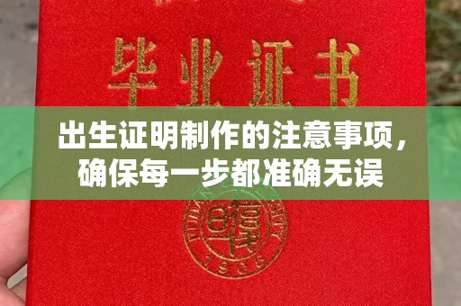 双河出生证明制作的注意事项，确保每一步都准确无误