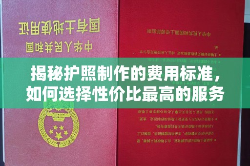双河揭秘护照制作的费用标准，如何选择性价比最高的服务？